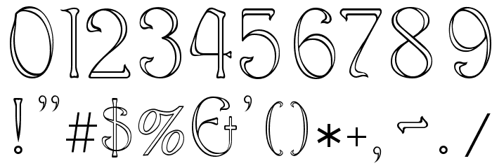 EddaNarrow Font OTHER CHARS