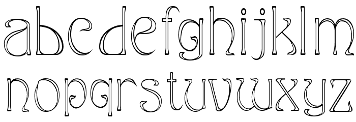 EddaNarrow Font LOWERCASE