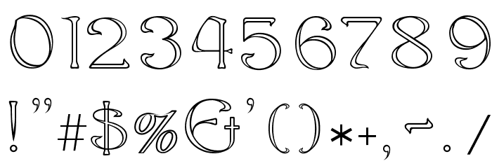 EddaOutline Font OTHER CHARS