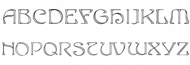 EddaOutline Font Litere mari