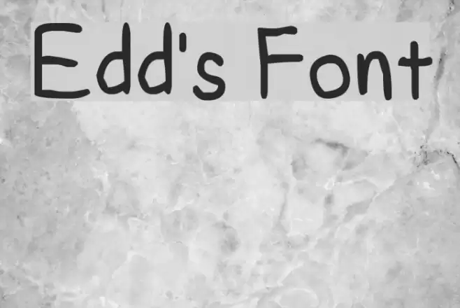 Edd's Font examples