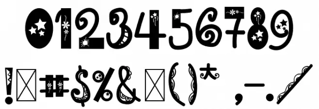 EddyGardenerRegular Font OTHER CHARS