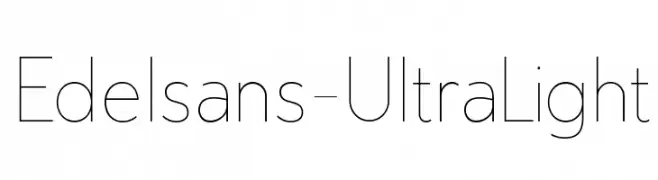 Edelsans-UltraLight  Fuentes Gratis Descargar