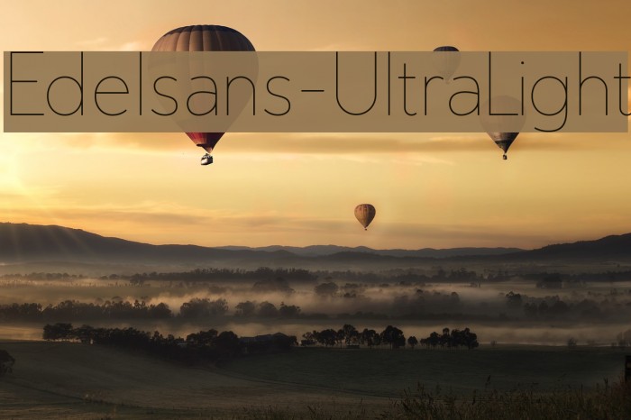 Edelsans-UltraLight Font examples
