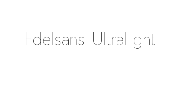 Edelsans-UltraLight Logo