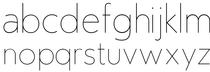 Edelsans-UltraLight Font LOWERCASE