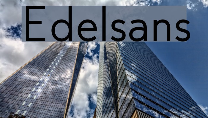 Edelsans Font examples