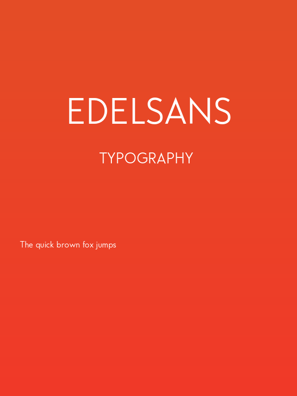 Edelsans Poster