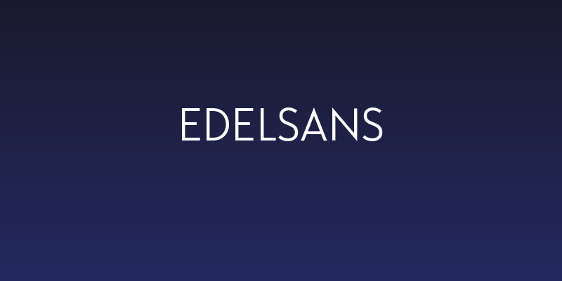 Edelsans Social Header
