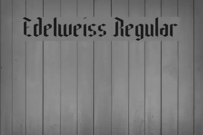 Edelweiss Regular Font examples