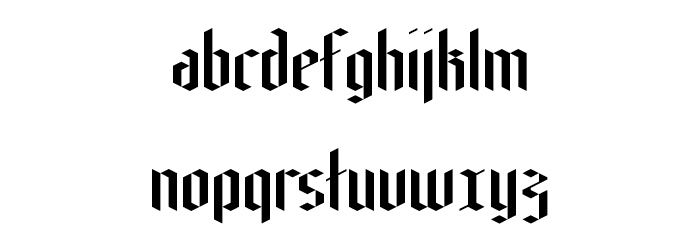 Edelweiss Regular Font LOWERCASE