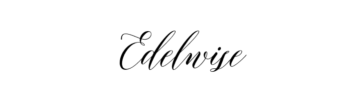 Edelwise  नि: शुल्क फ़ॉन्ट्स डाउनलोड