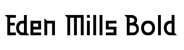 Eden Mills Bold  Frei Schriftart Herunterladen