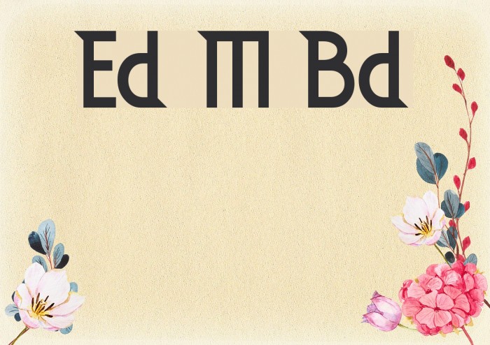 Eden Mills Bold Font examples