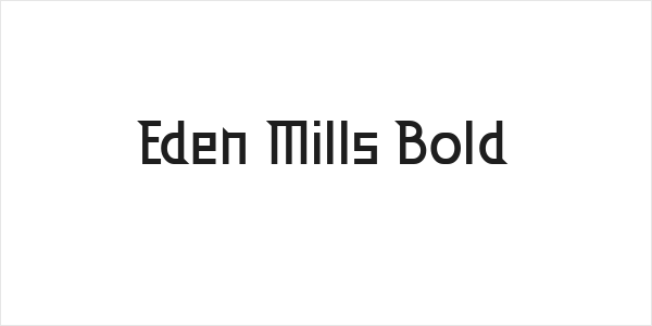 Eden Mills Bold Logo