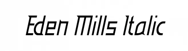 Eden Mills Italic  Fuentes Gratis Descargar