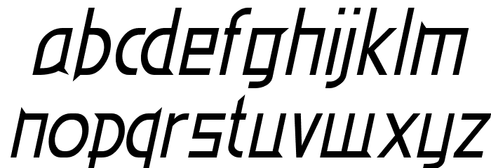 Eden Mills Italic Font LOWERCASE