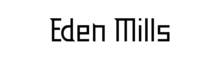 Eden Mills  免费字体下载