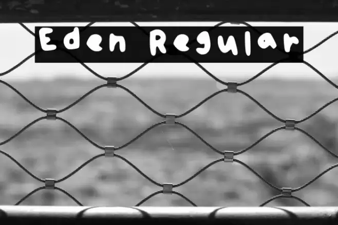 Eden Regular Font examples