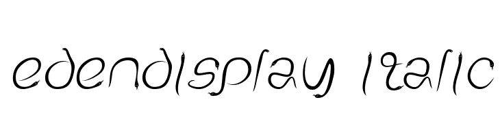 EdenDisplay Italic Font