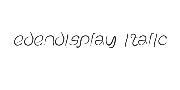 EdenDisplay Italic Logo