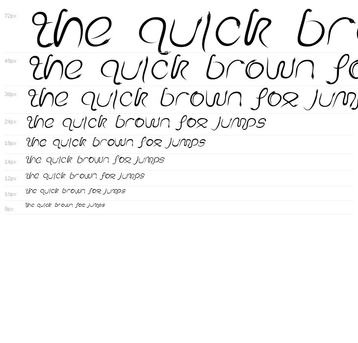 EdenDisplay Italic Waterfall