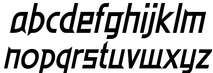 EdenMills-BoldItalic Font LOWERCASE
