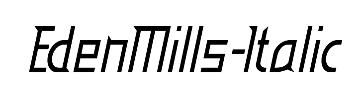 EdenMills-Italic Font