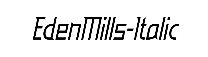 EdenMills-Italic  नि: शुल्क फ़ॉन्ट्स डाउनलोड