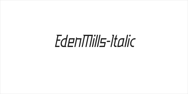 EdenMills-Italic Logo