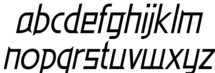 EdenMills-Italic Font LOWERCASE