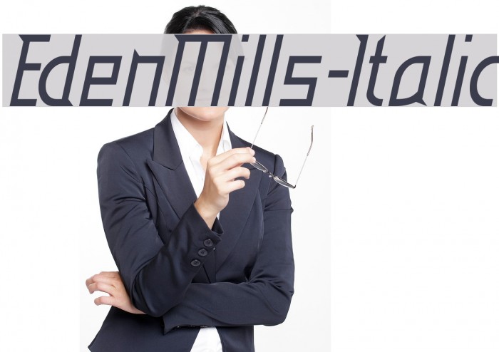 EdenMills-Italic Font examples