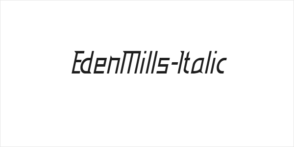 EdenMills-Italic Logo