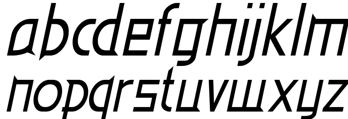EdenMills-Italic Font LOWERCASE