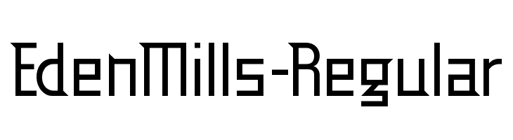 EdenMills-Regular  les polices de caractères gratuit tlcharger