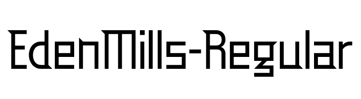 EdenMills-Regular  नि: शुल्क फ़ॉन्ट्स डाउनलोड