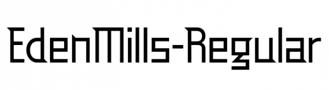 EdenMills-Regular  Frei Schriftart Herunterladen