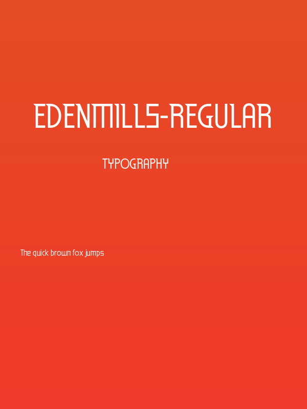 EdenMills-Regular Poster