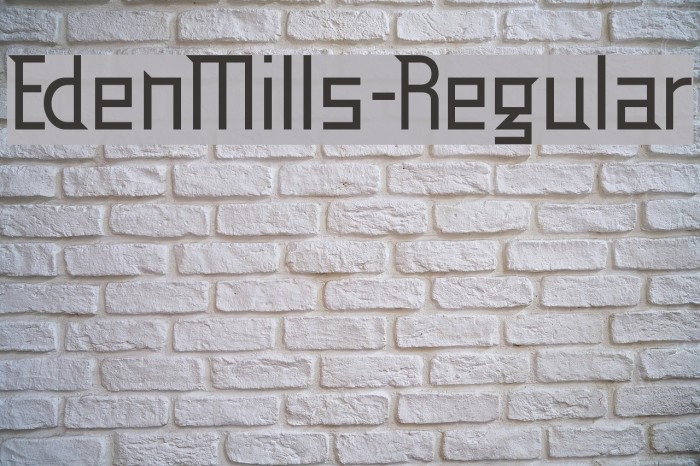 EdenMills-Regular Font examples