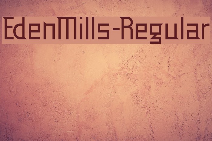 EdenMills-Regular Font examples