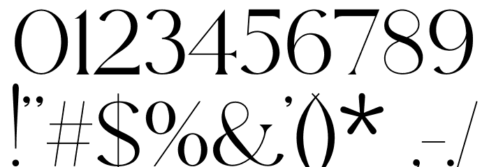 Edensor Free Font OTHER CHARS