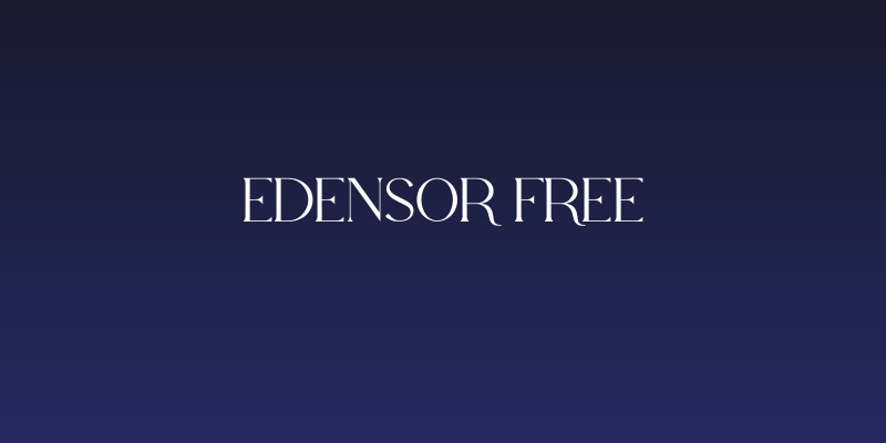 Edensor Free Social Header