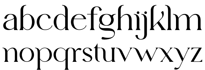 Edensor Free Font LOWERCASE