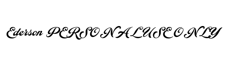 Ederson PERSONAL USE ONLY Font