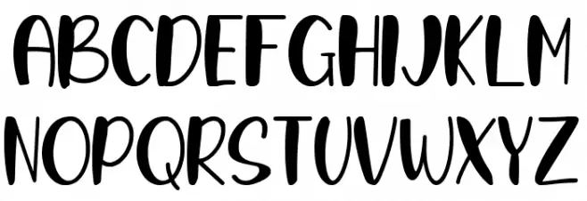 Edgar Wesley Font LOWERCASE