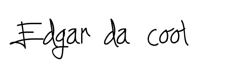 Edgar da cool Font