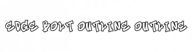 Edge Bolt Outline Outline フォント