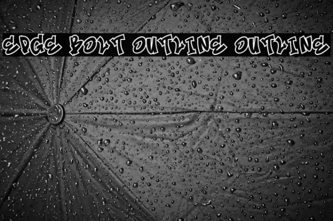 Edge Bolt Outline Outline フォント examples