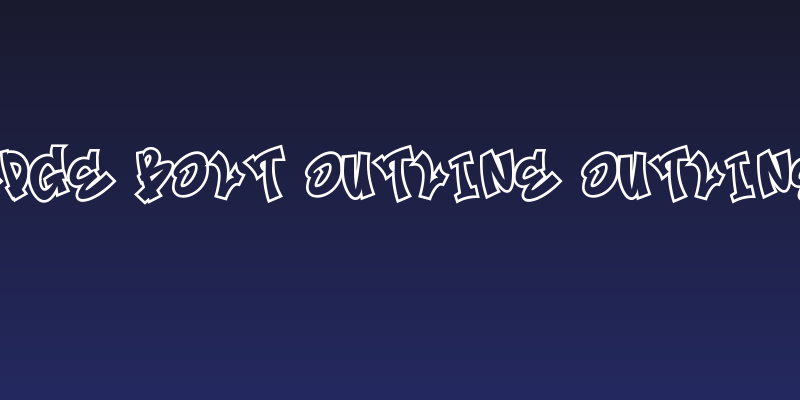 Edge Bolt Outline Outline Social Header