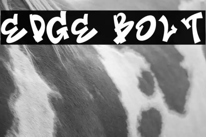 Edge Bolt Fonte examples